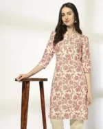 Women Floral Print Straight Kurta